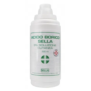Acido Borico soluzione cutanea 3% 500ml | Farmacia di Fiducia