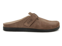 Scholl Klaus Strap Sandalo Uomo Marrone Scuro - Tomaia Elasticizzata E Nubuck, Suola PU, Taglia 41